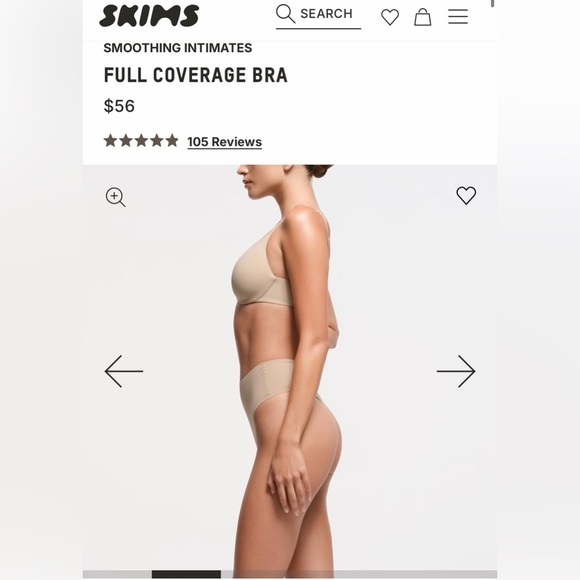 [Skims] NWT Smoothing Full Coverage Lightly Lined Bra - Picture 2 of 6
